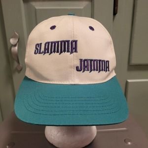 VTG 90s Slamma Jamma Basketball Camp Snapback Hat Cap Anaconda READ